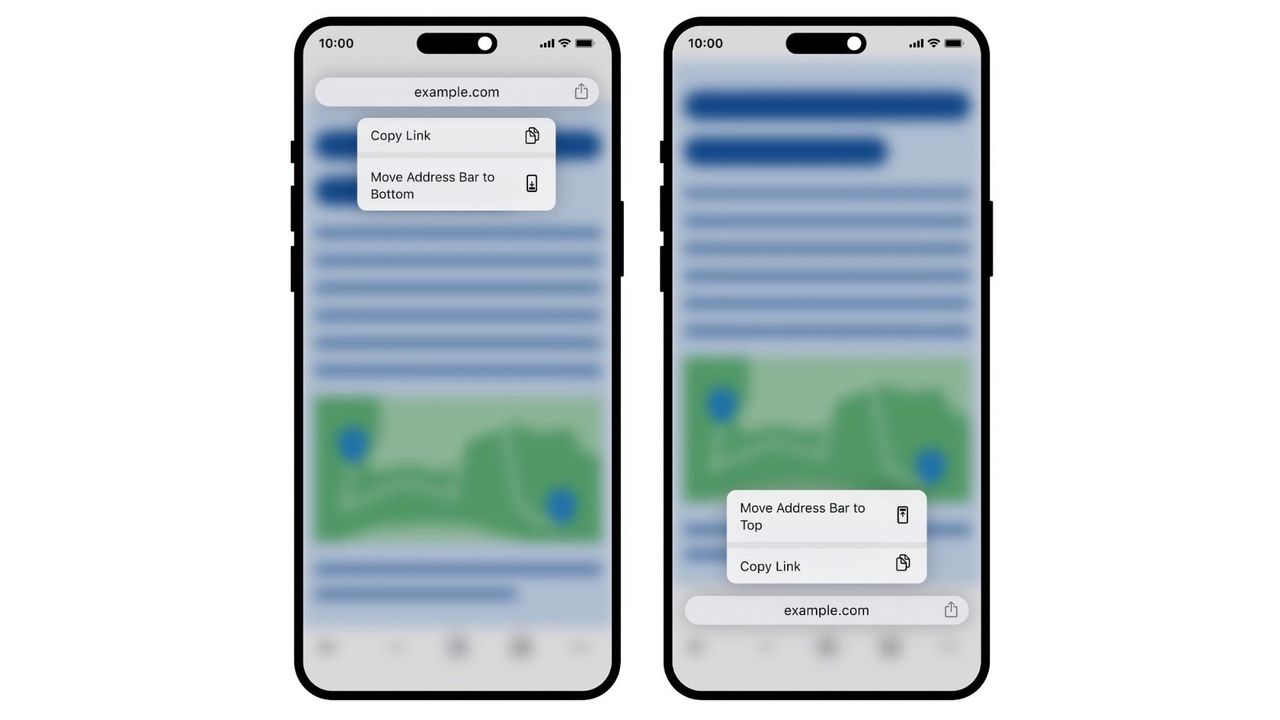 Nu går det att flytta ner adressfältet i Chrome på iOS