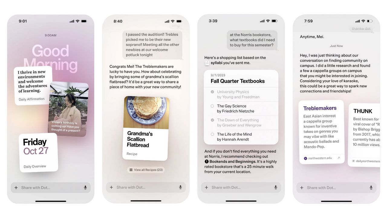 Appen Dot vill hjälpa dig med AI