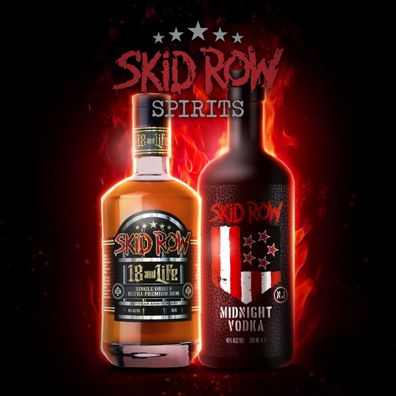 Rockgruppen Skid Row släpper sprit