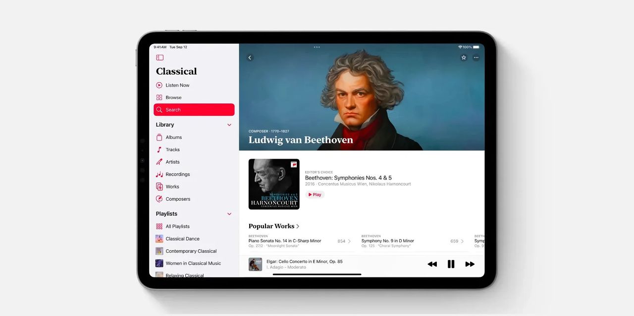 Nu finns Apple Music Classical på iPad