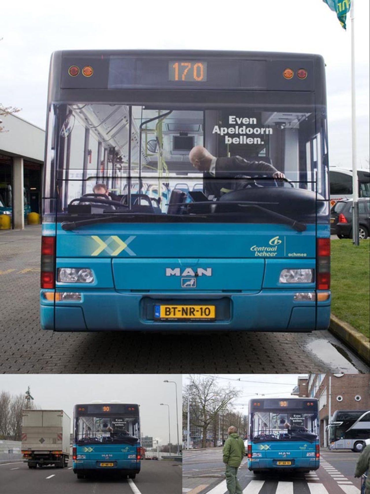 Buss som kör baklänges