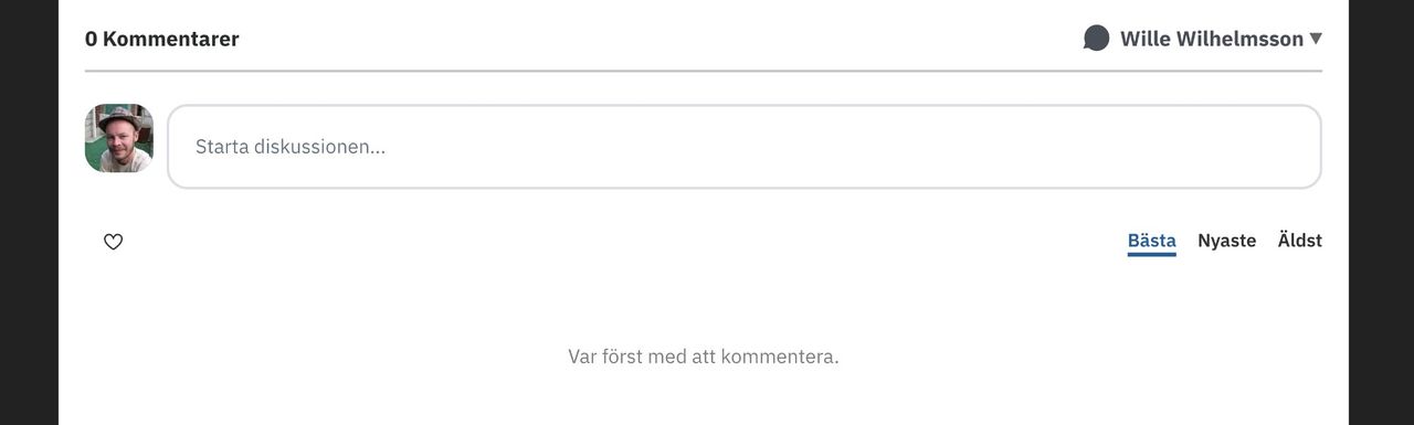 Vi har lite strul med kommentarssystemet