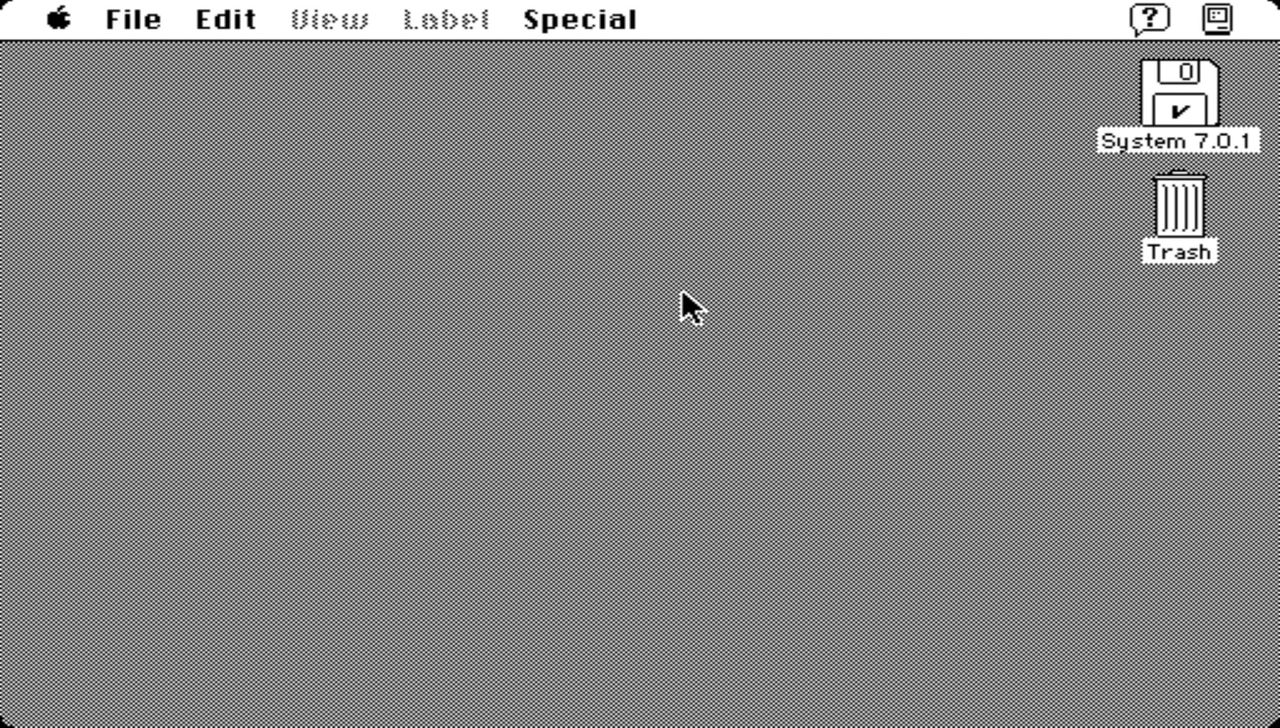 Lek med gammalt Mac OS