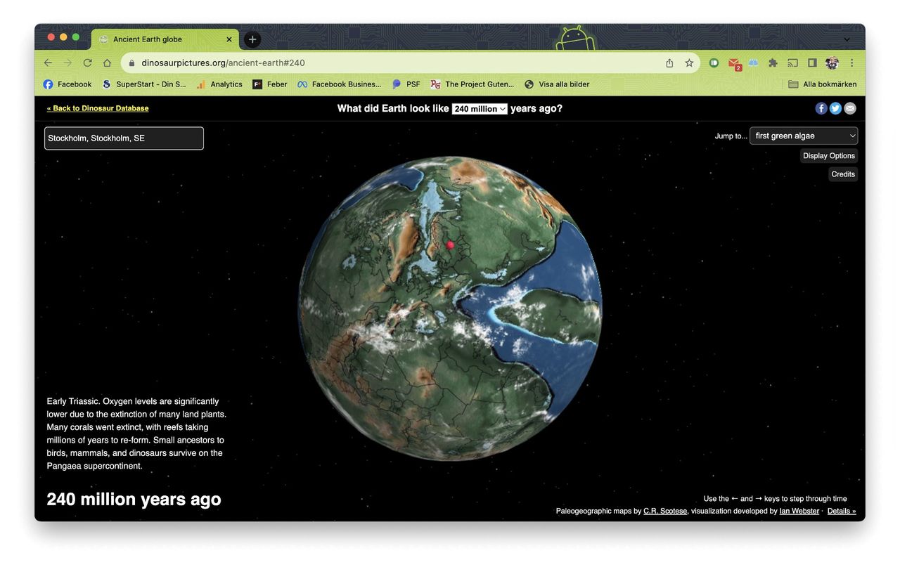 Ancient Earth visar hur jorden såg ut förr