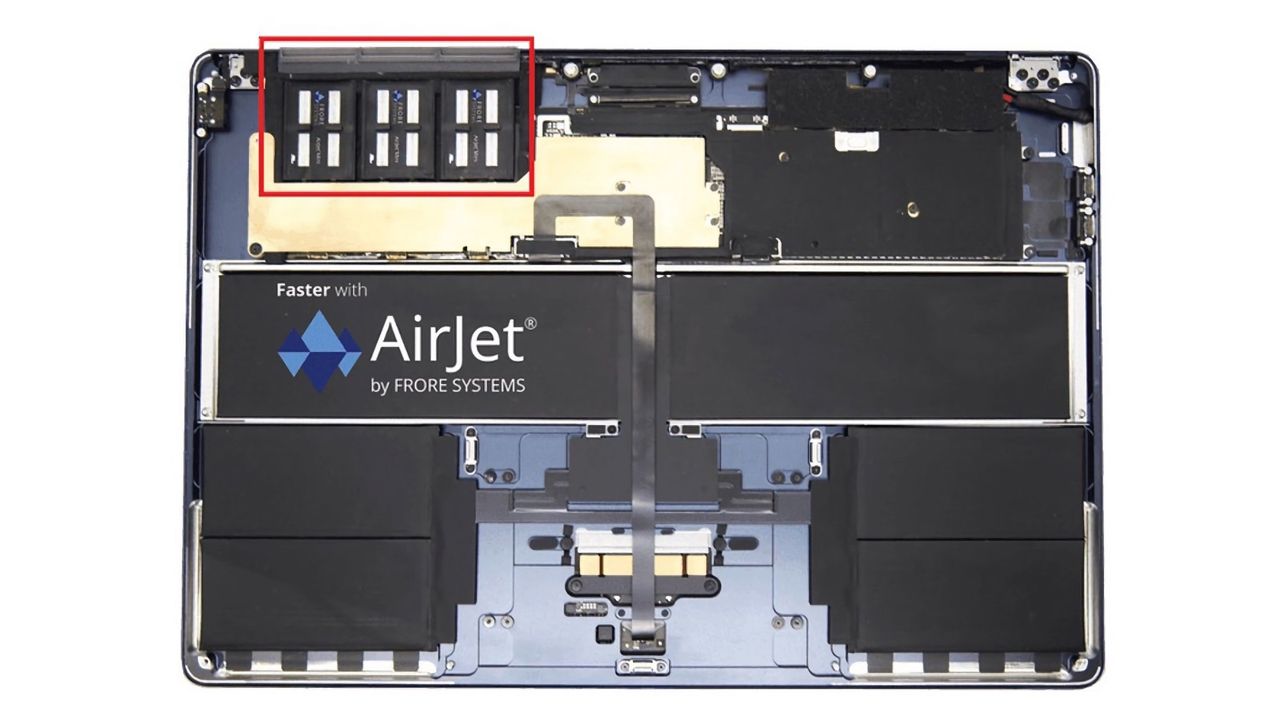 AirJet Mini testad i MacBook Air med M2-chip