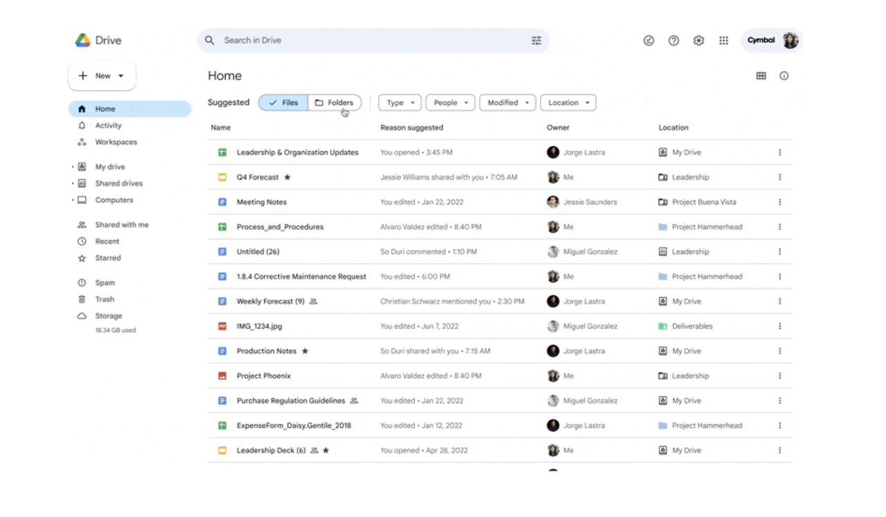 Google Drive får ny startsida