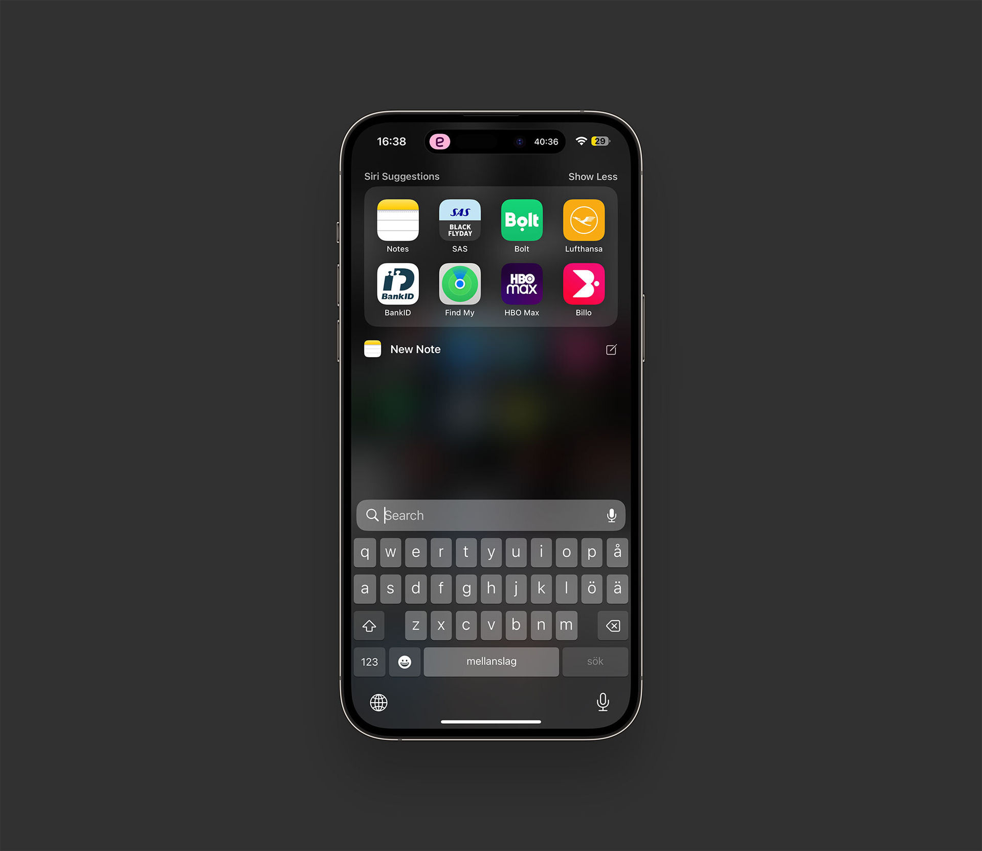Tips: Visa fler appar i förslag på iOS