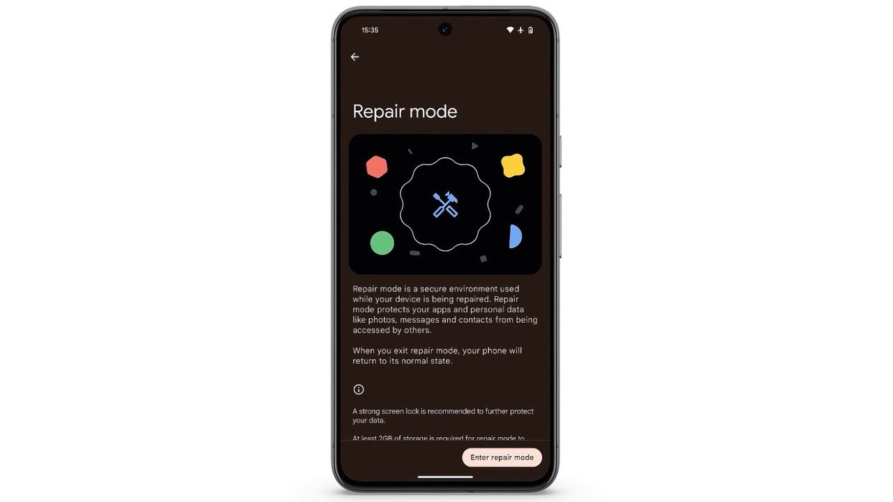 Google Pixel får reparationsläge