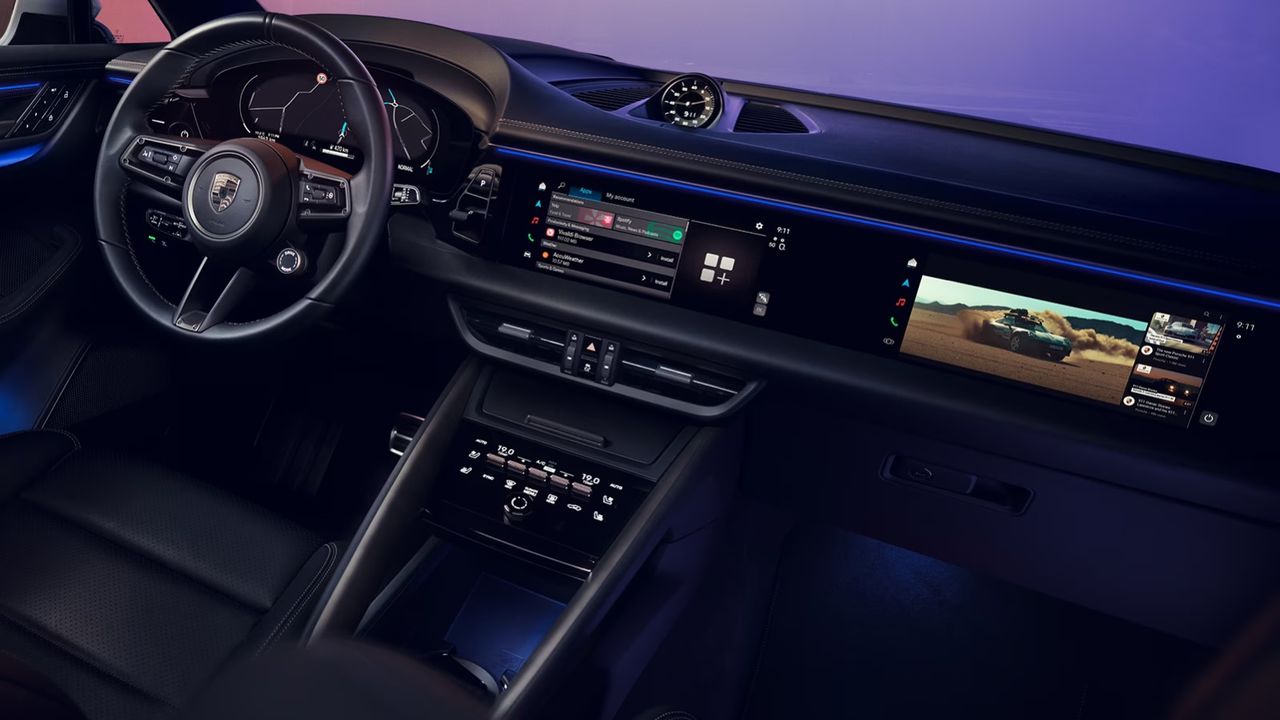 Så här ser interiören i eldrivna Porsche Macan ut