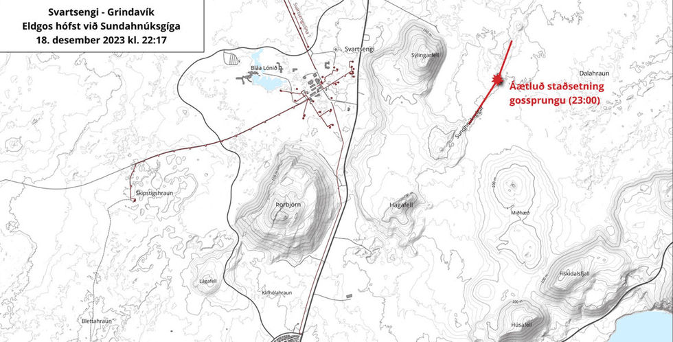 Nu flödar lavan på Island