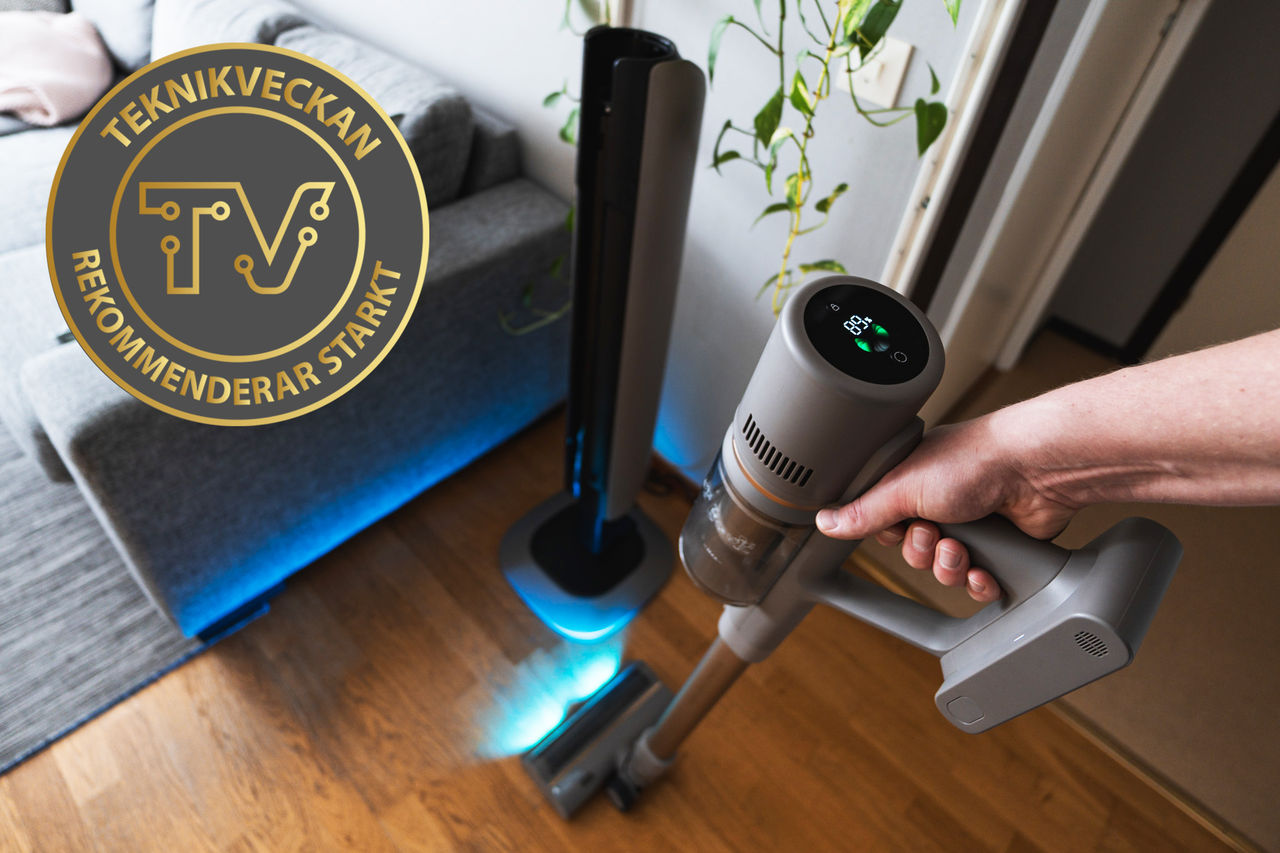 Testvinnande skaftdammsugare med självtömning