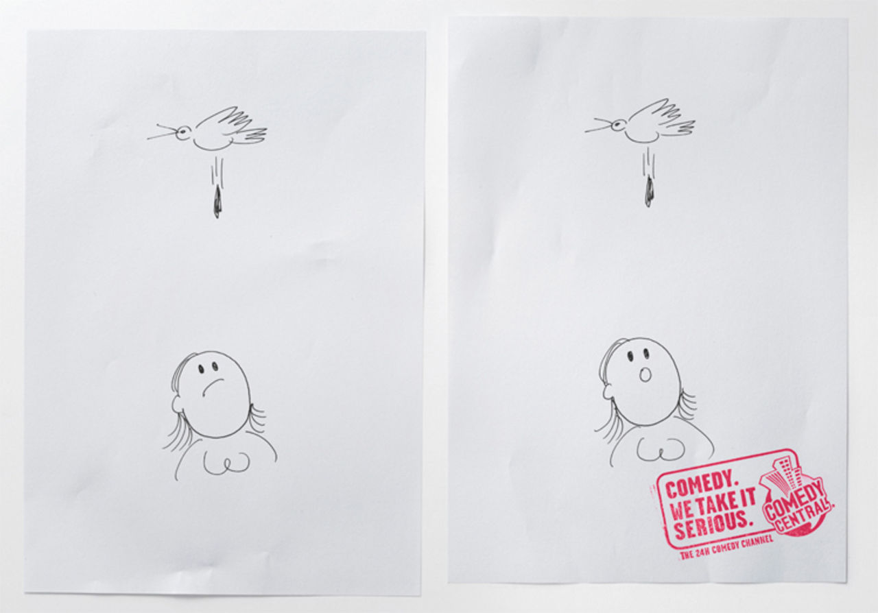 Underbara illustrationer för tv-kanalen Comedy Central