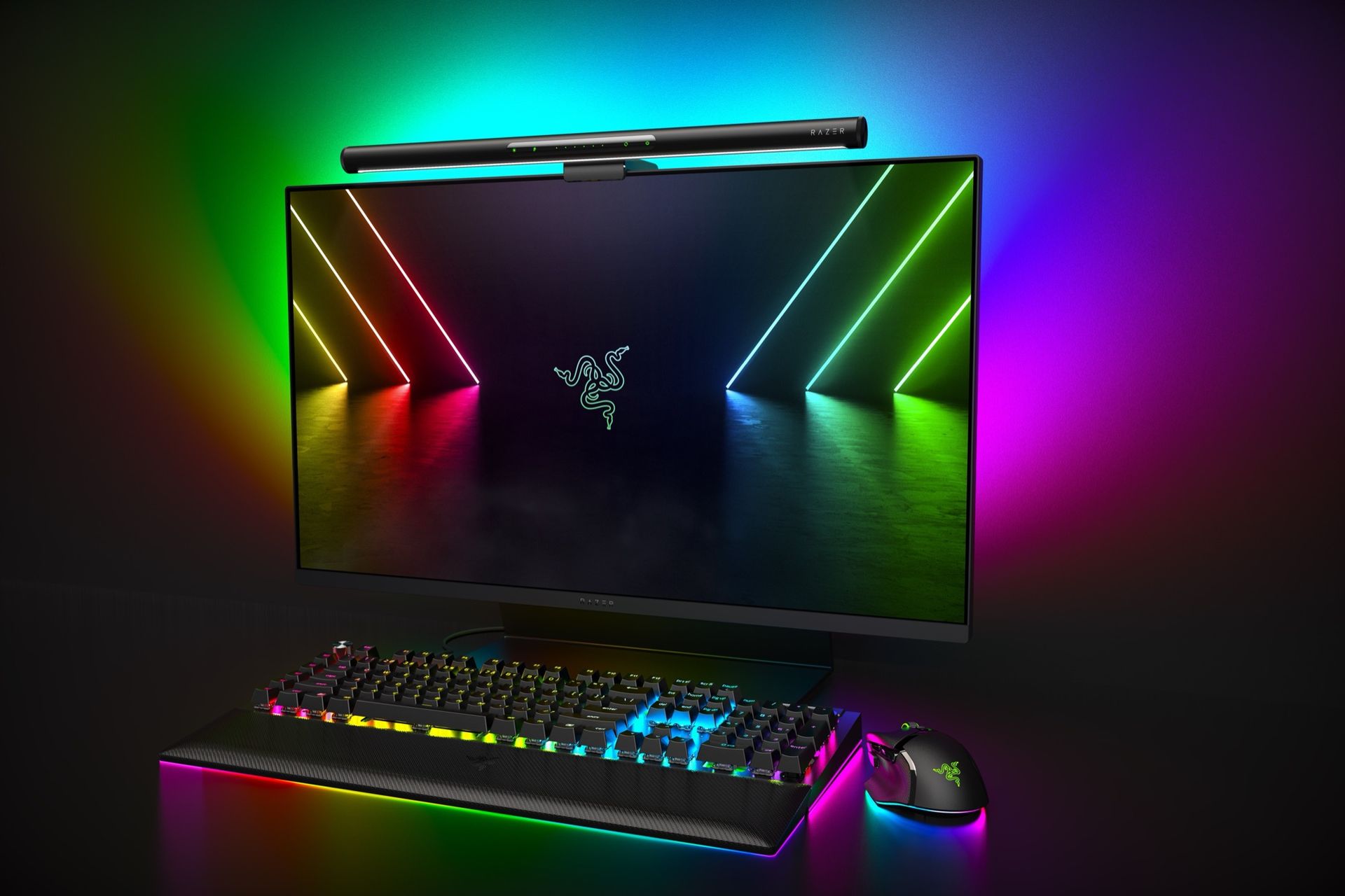 Razer visar upp belysning för skärmen
