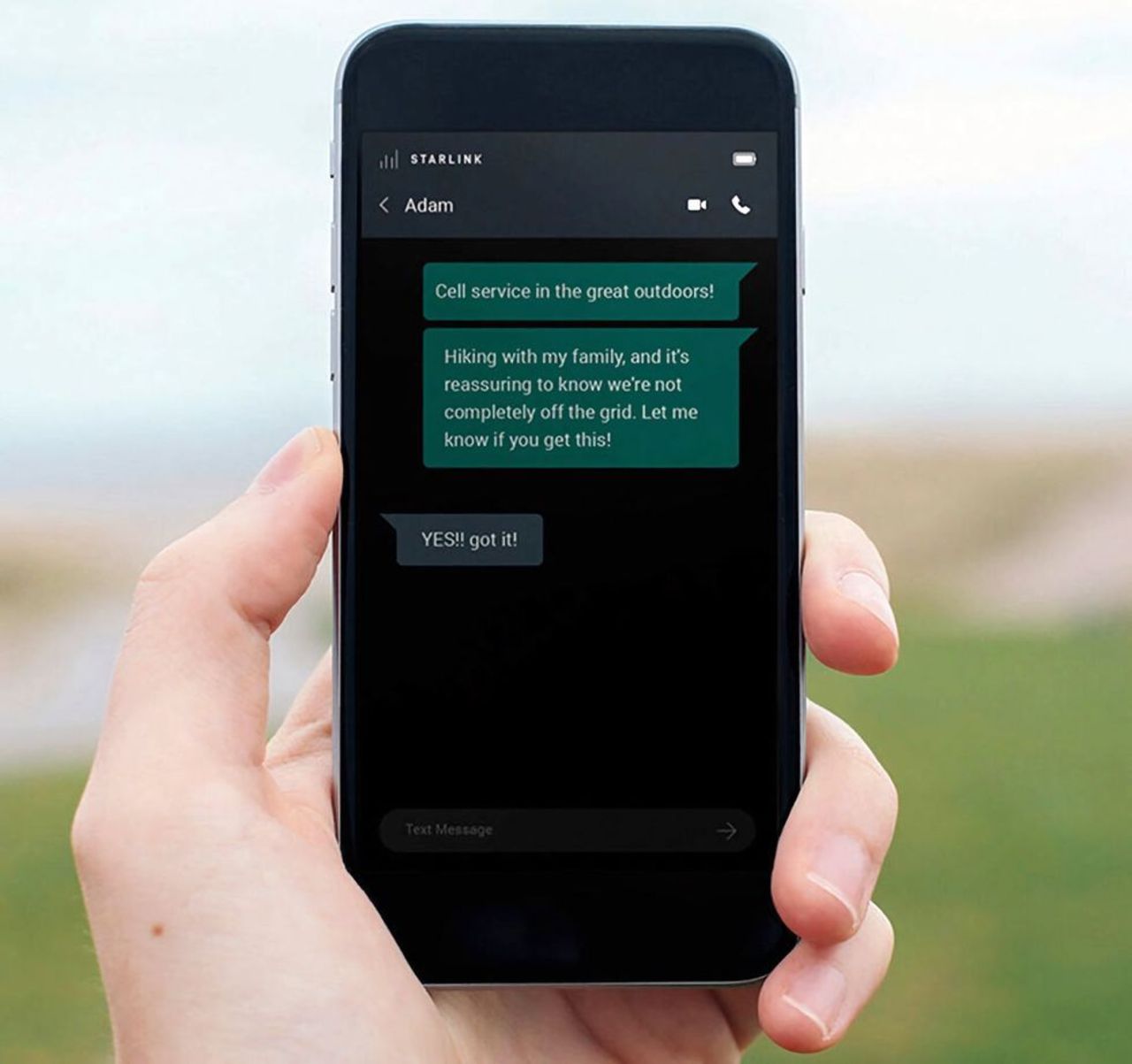 SpaceX har skickat ett första SMS från rymden