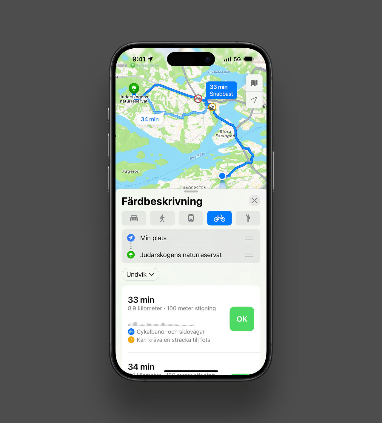 Apple Maps får stöd för cykel!