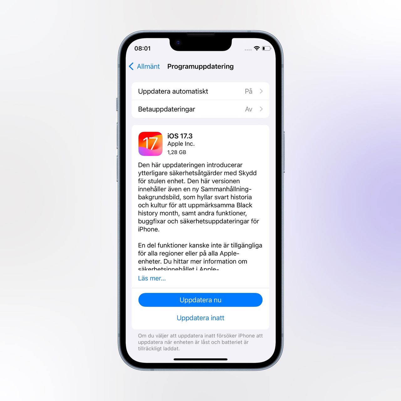 Apple släpper iOS 17.3