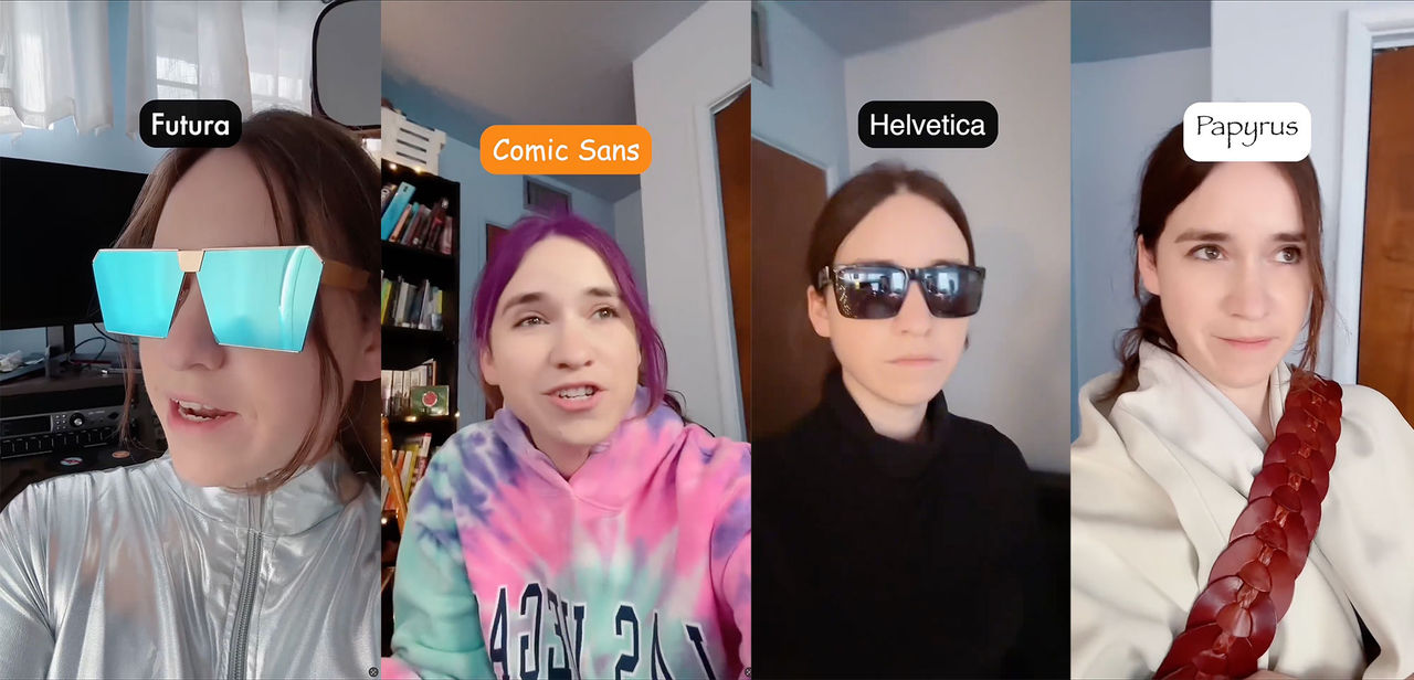 Roliga sketcher om typsnitt