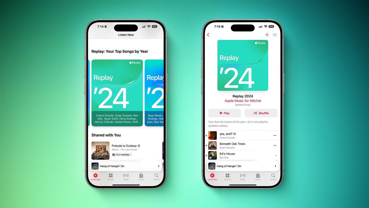 Nu går det att lyssna på Apple Music Replay för 2024