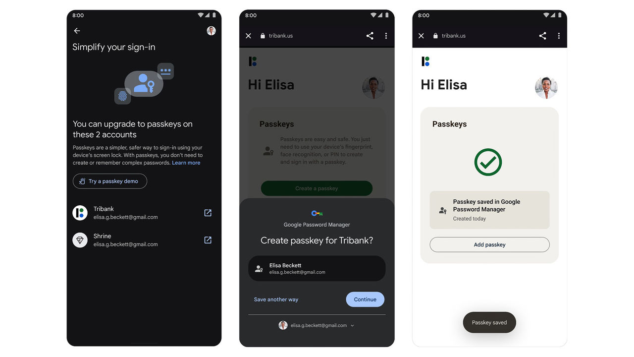 Google gör det lättare att byta till nycklar