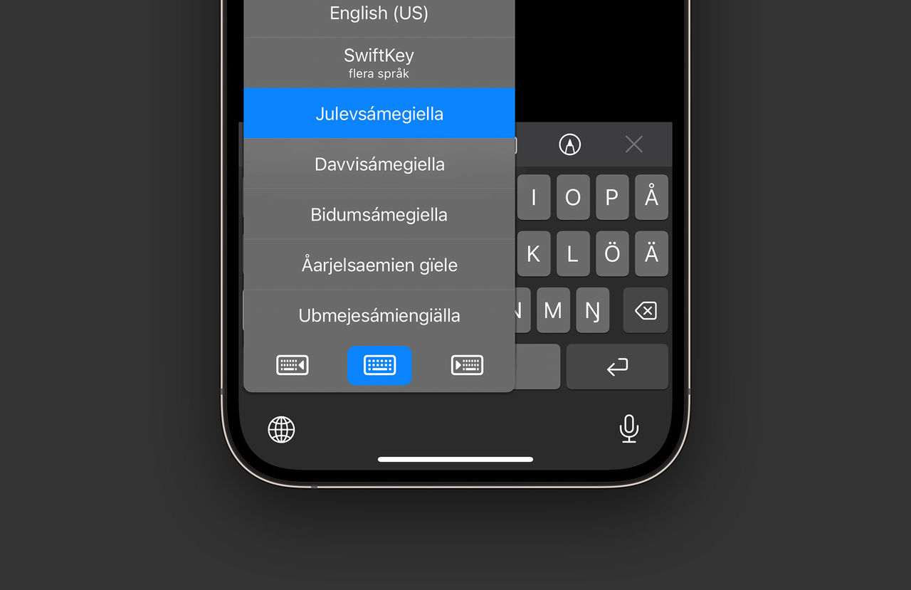 Nu finns samiska tangentbord för iOS