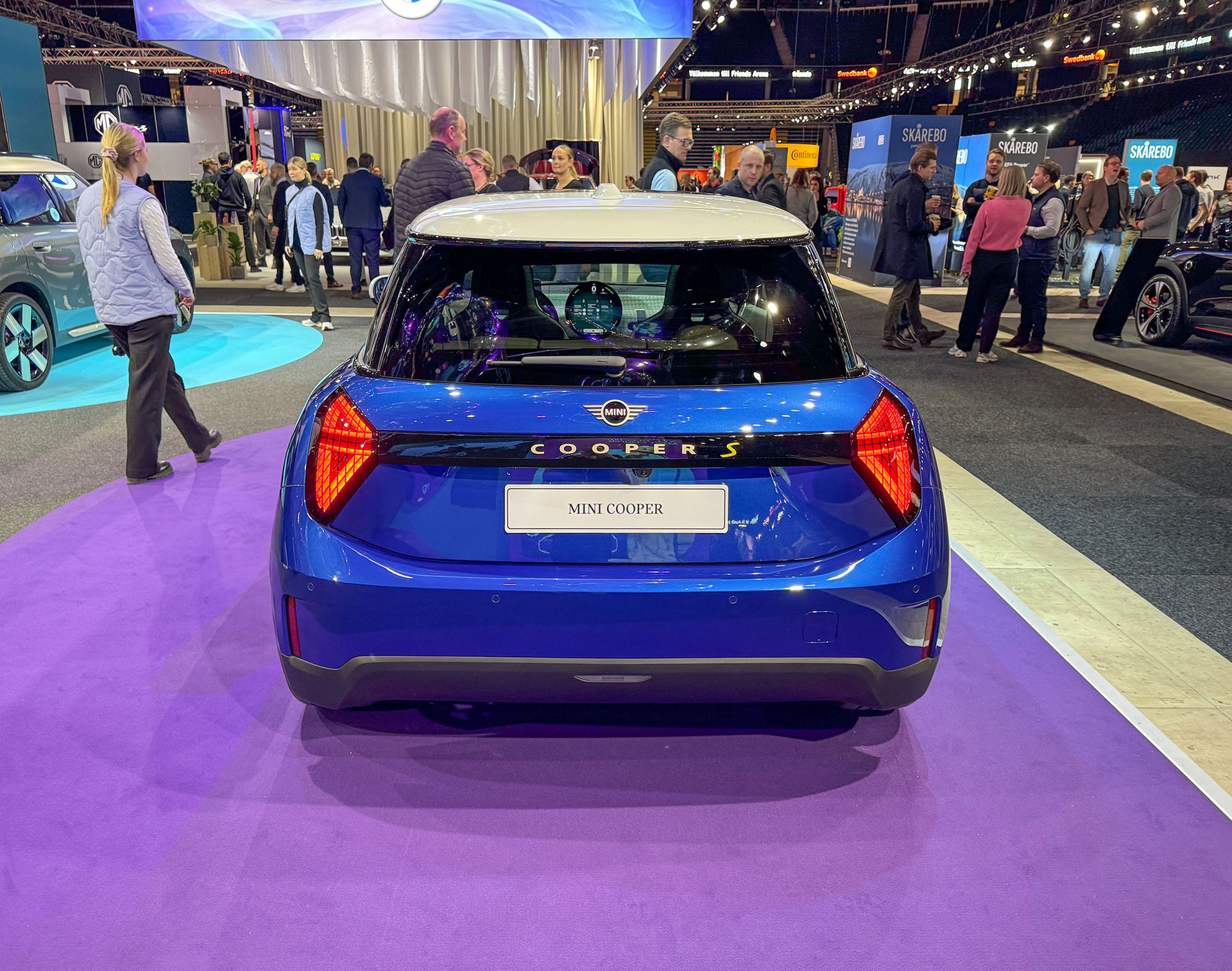 Mini Cooper har kapats av Spindelmannen