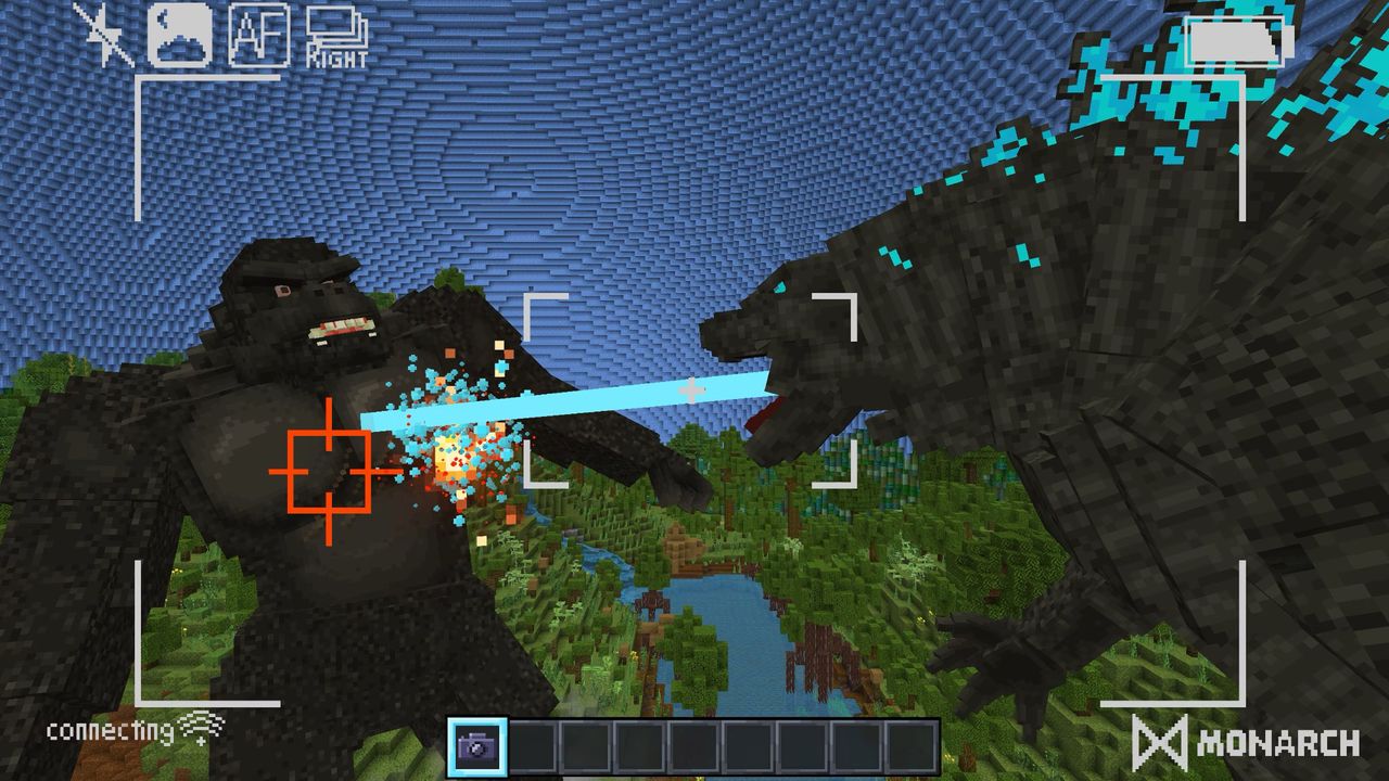Godzilla gör besök i Minecraft