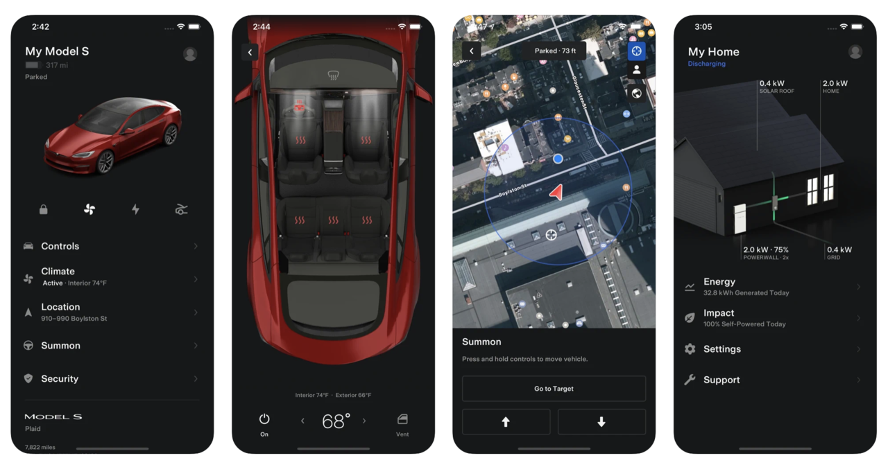 Tesla-appen får stöd för Ultra Wideband-teknik