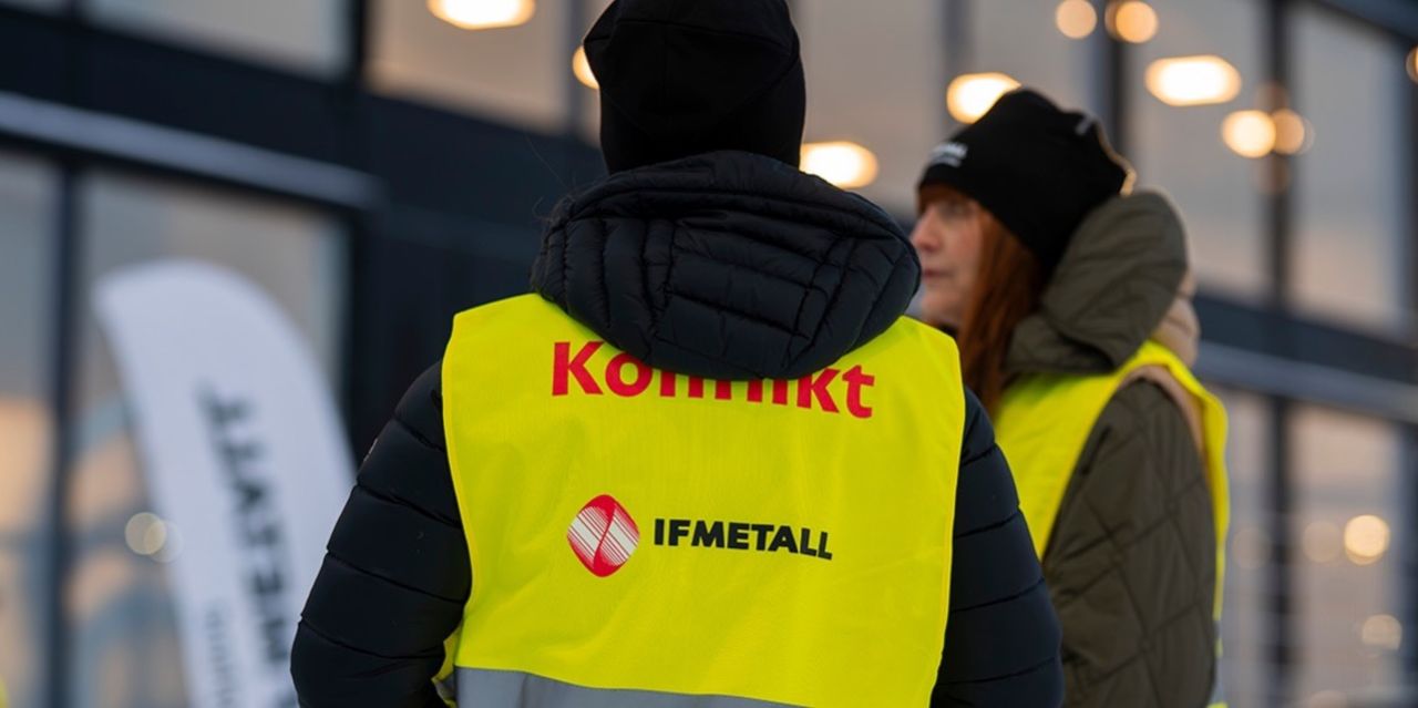 IF Metall ger tillfällig dispens i Tesla-blockaden