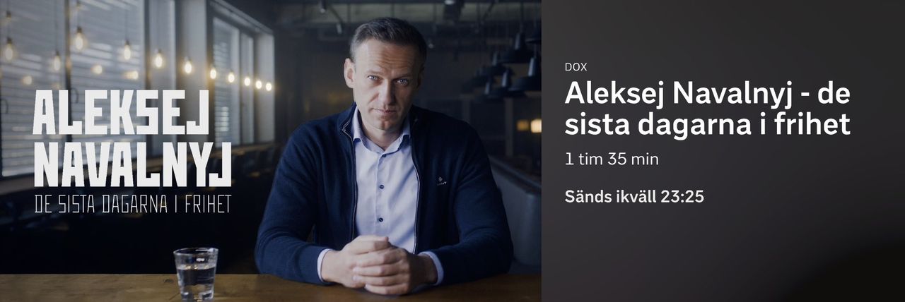 SVT återpublicerar dokumentärer om Aleksej Navalnyj 