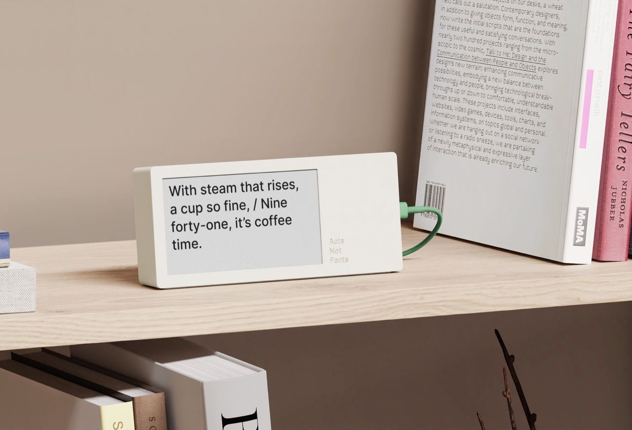 AI-klocka visar ny dikt varje minut 