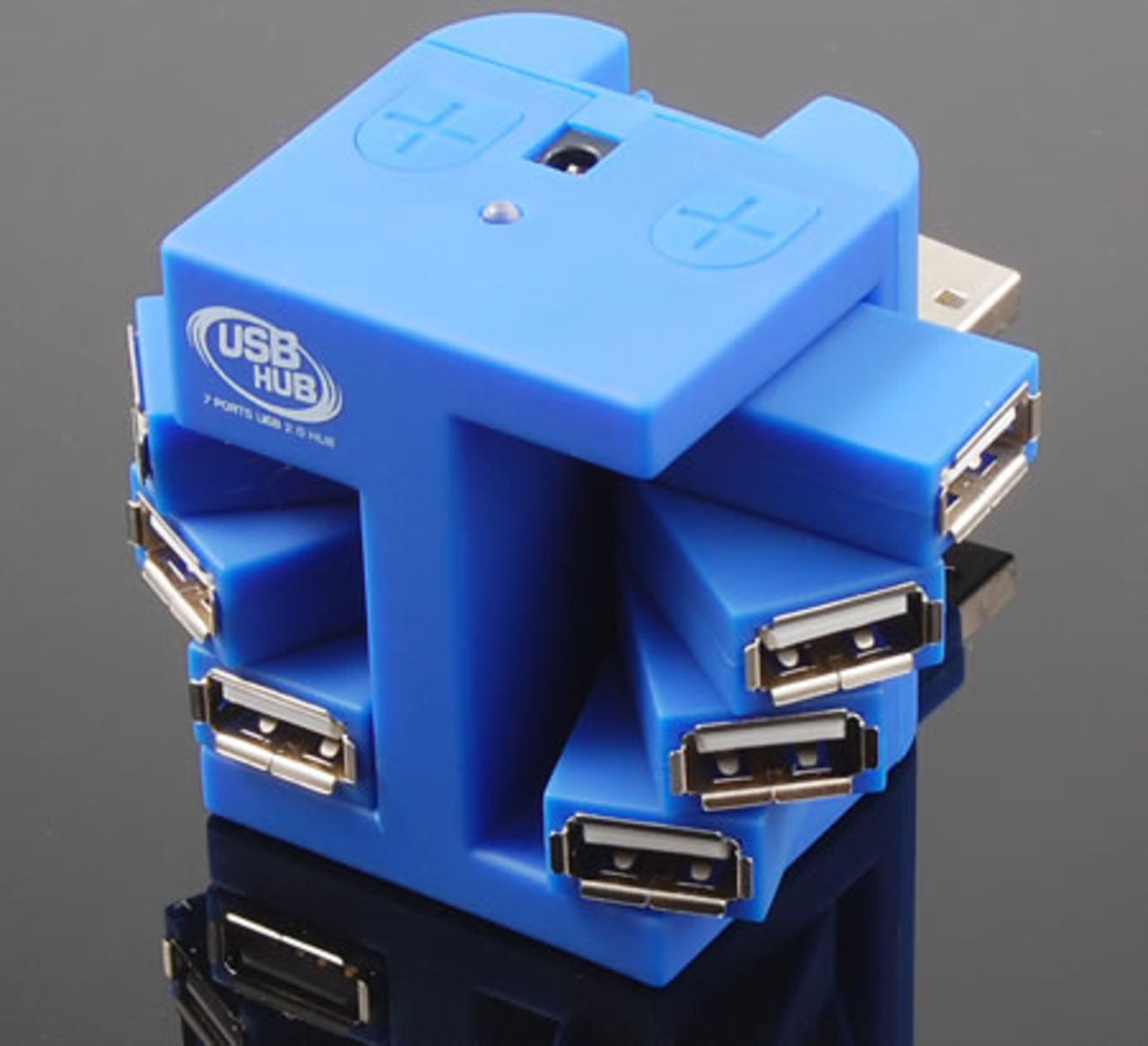 Sjuportars USB-hub