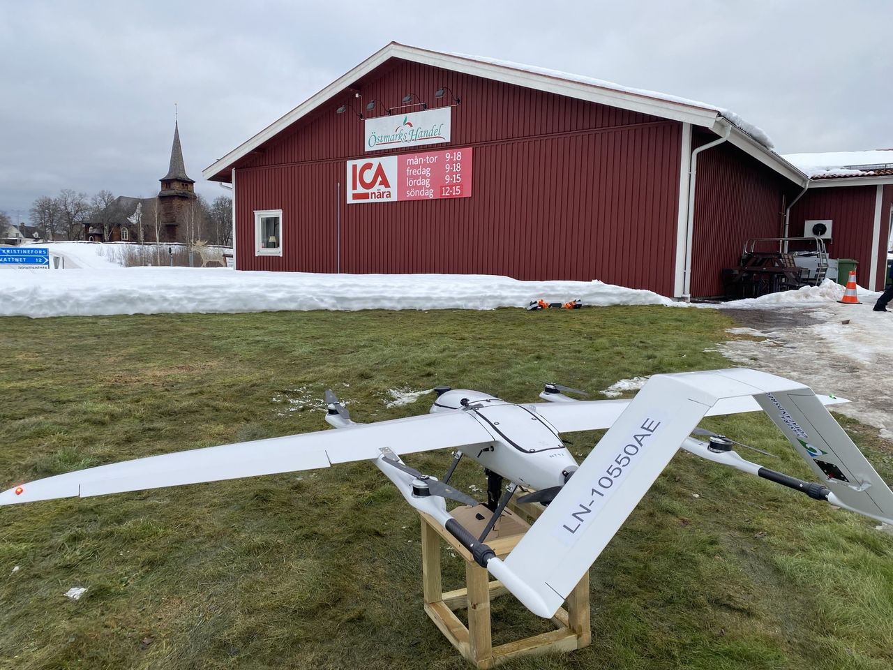 ICA börjar med drönarleveranser i Torsby