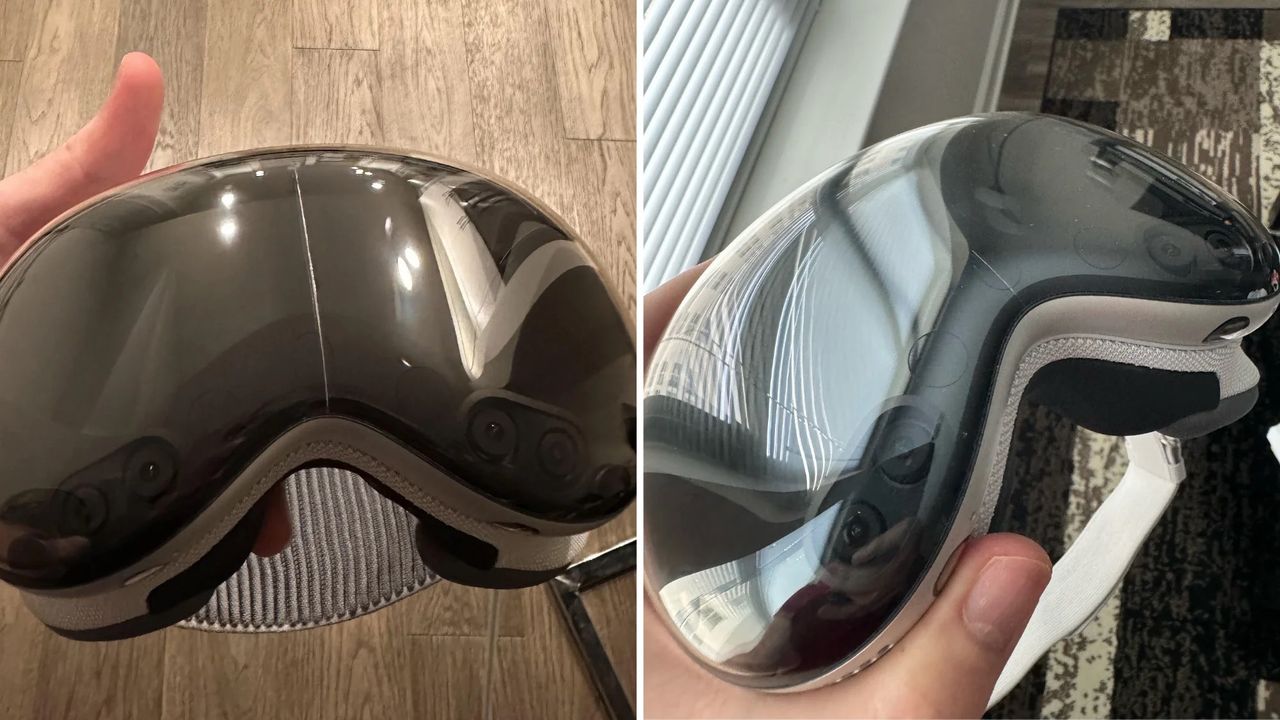 Vision Pro-enheter spricker på mitten