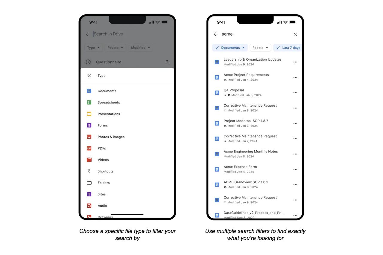 Google Drive får bättre sök på iOS