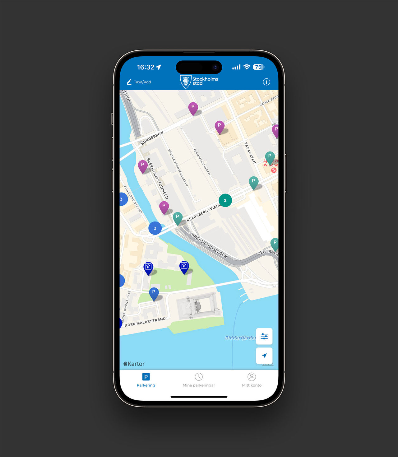 Stockholm stad lägger ner Betala P