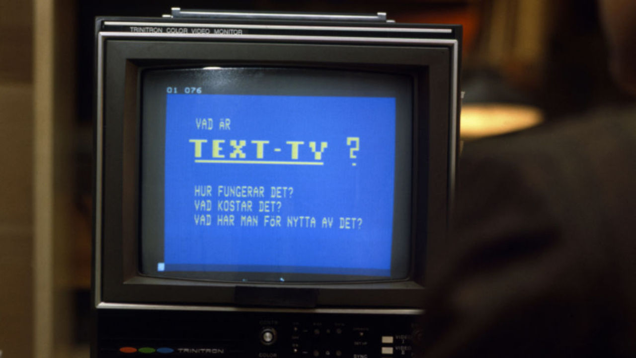 Tut i luren - idag fyller SVT Text 45 år