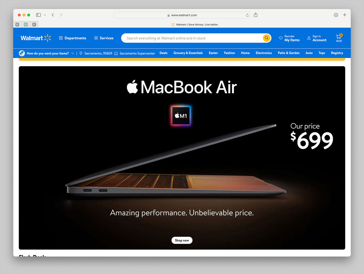 Walmart säljer MacBook Air för 699 dollar