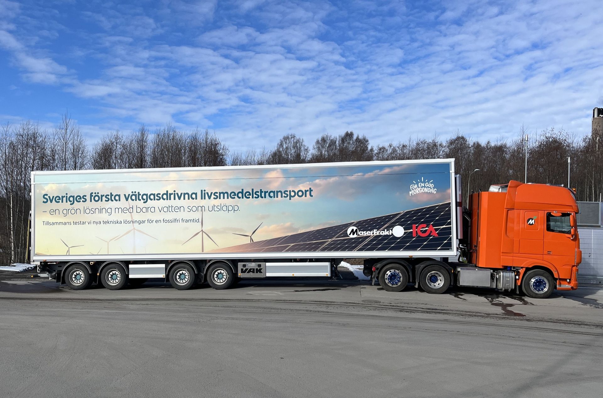 ICA testar transporter med vätgasdriven lastbil