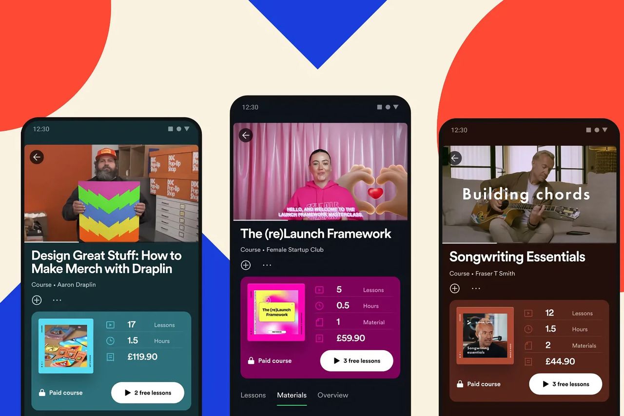 Spotify börjar med kurser