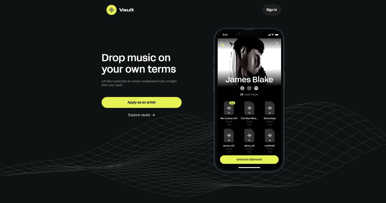 James Blake vill ge artister bättre villkor