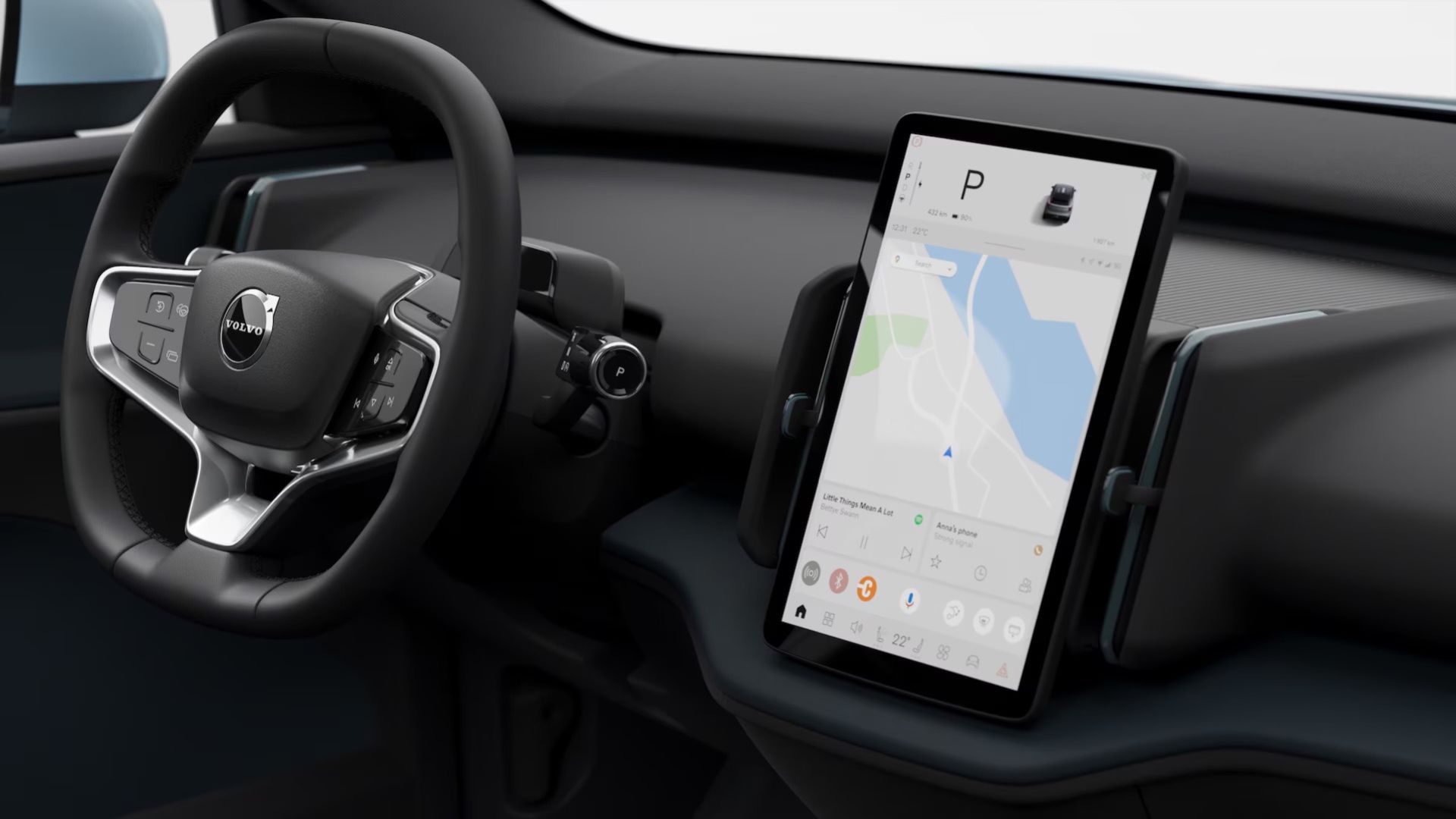 Volvo gör knapparna på ratten i EX30 tydligare