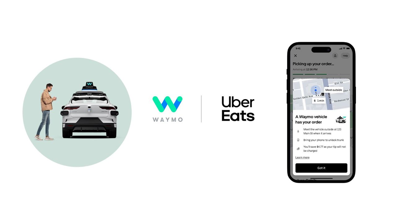 Waymo börjar köra ut mat