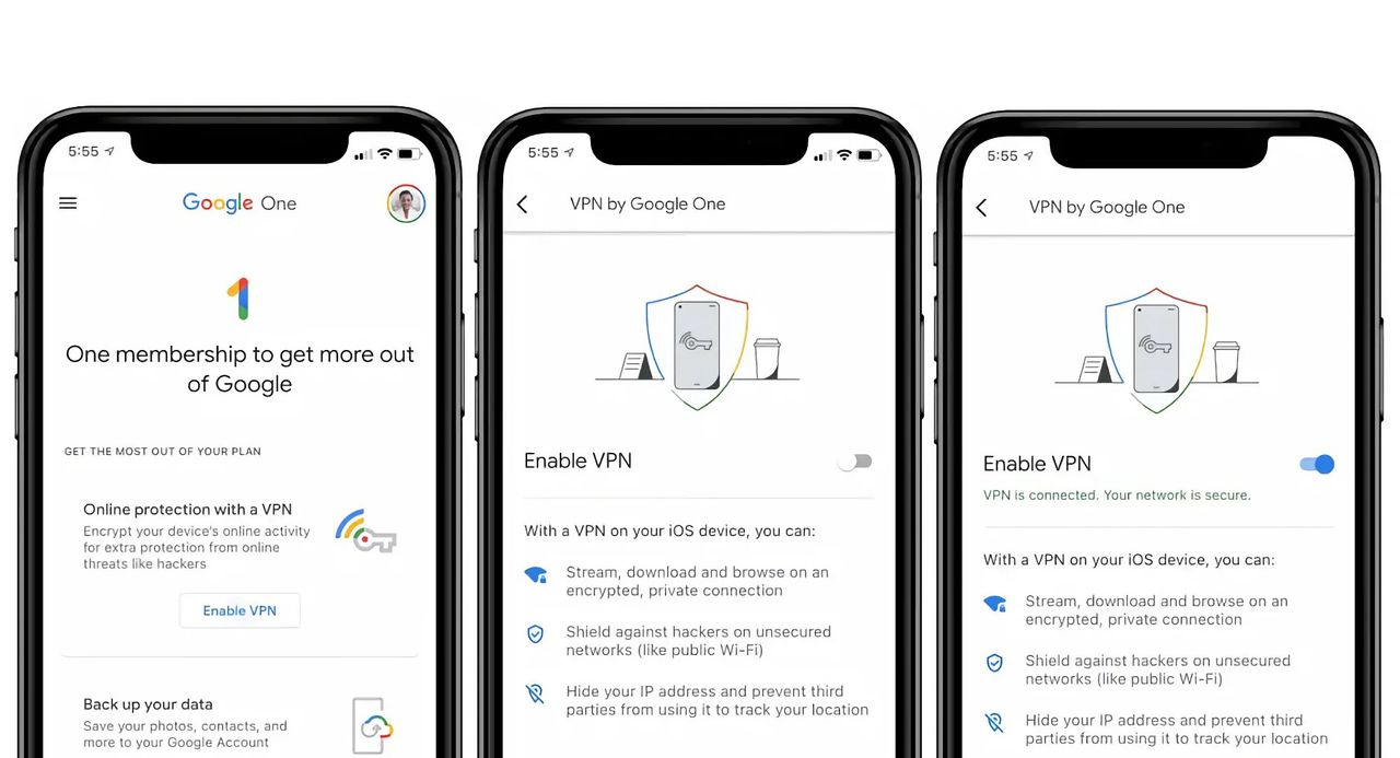 Google avvecklar VPN-tjänsten i Google One