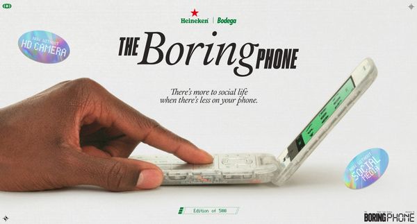 Heineken och HMD lanserar The Boring Phone