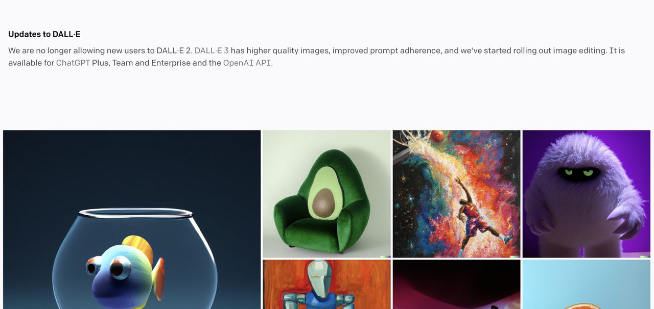 OpenAI lägger ner text-till-bild-generatorn Dall-e 2