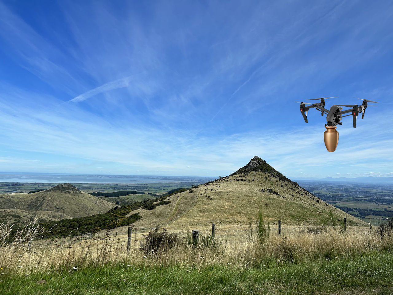 Snart kanske du kan sprida anhörigas aska med drönare