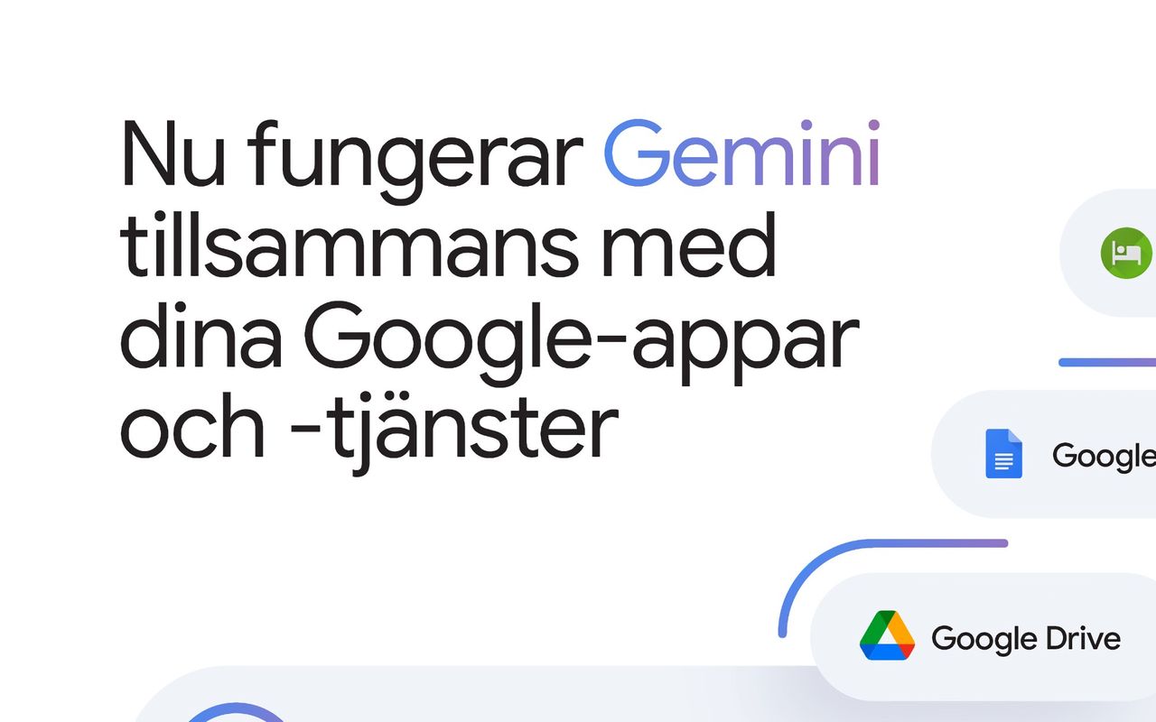 Googles Gemini släpps på svenska för Google-tjänster