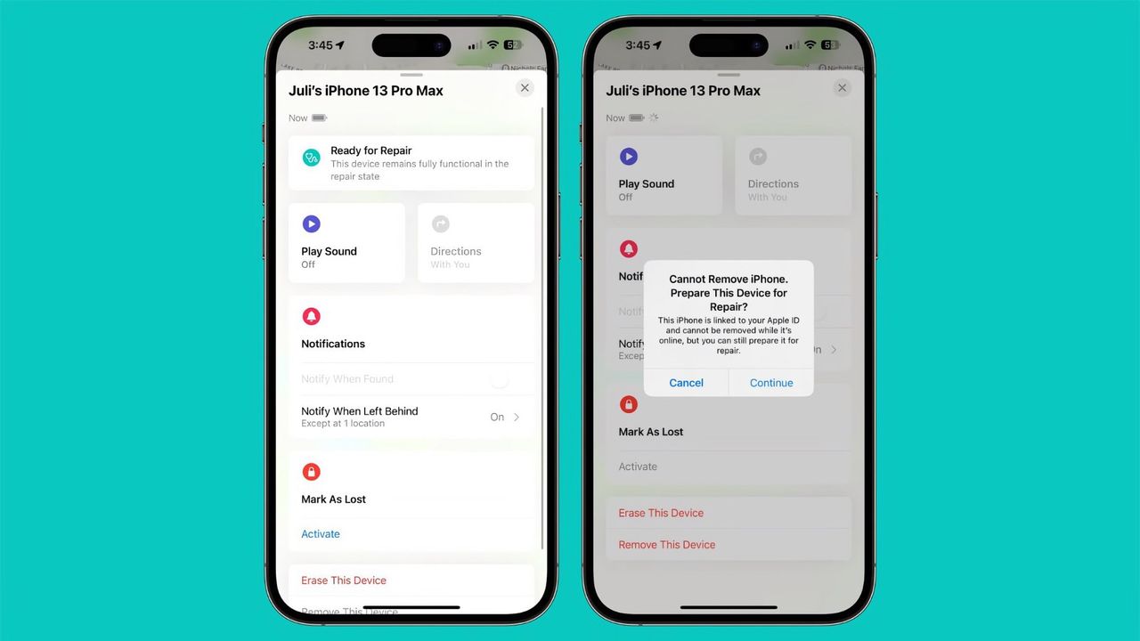 iPhone verkar få reparationsläge