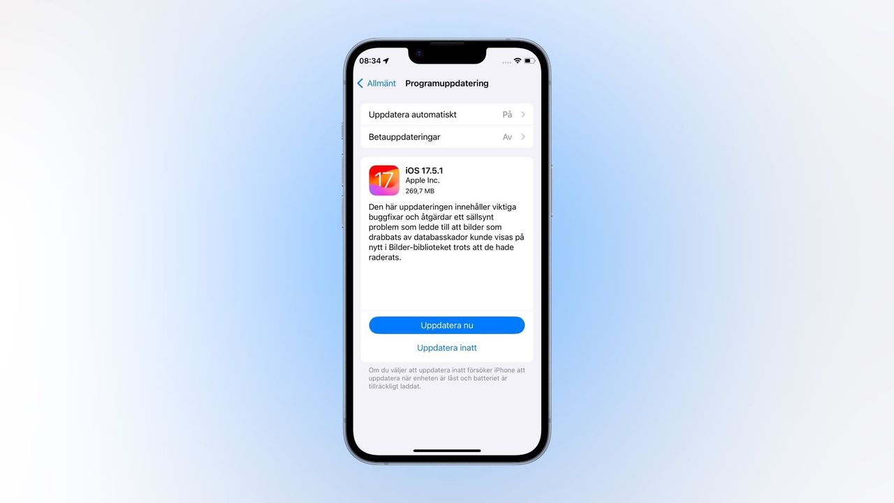 Apple berättar med om Bilder-buggen i iOS 17.5