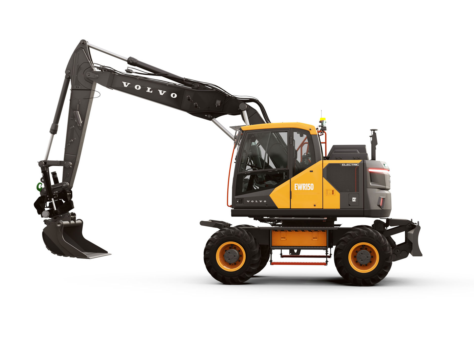 Volvo CE presenterar sin första eldrivna hjulgrävare